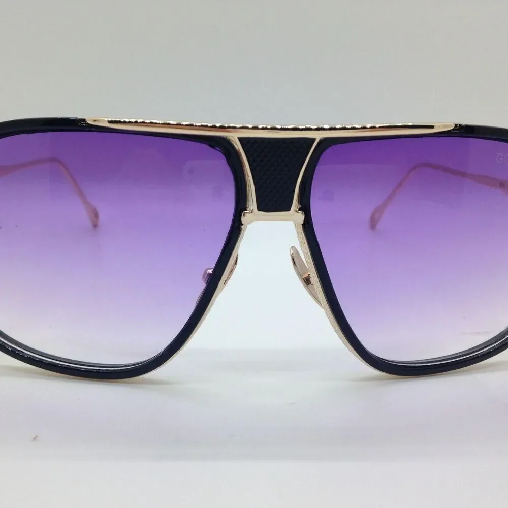 Unbranded Men's Black and Blue Sunglasses